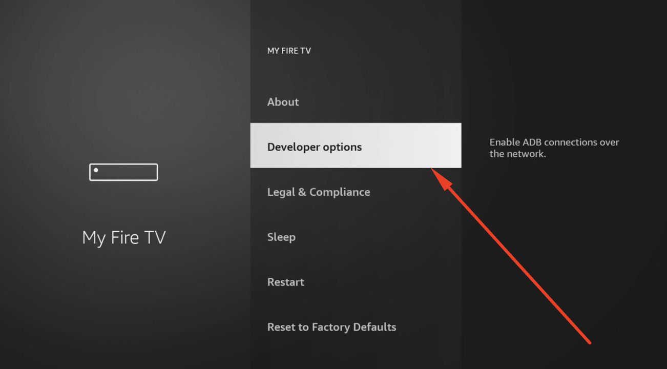 Developer Options FireStick - OnStream APK - HD Movies