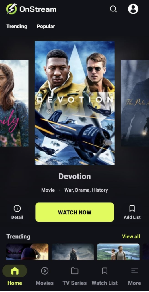 onstream streaming app for free movies and tv shows