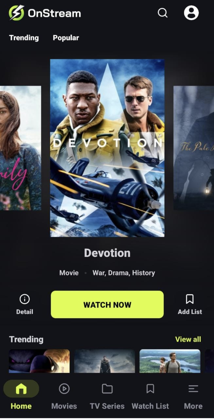 Launch OnStream App iOS - HD Movies & TV Shows