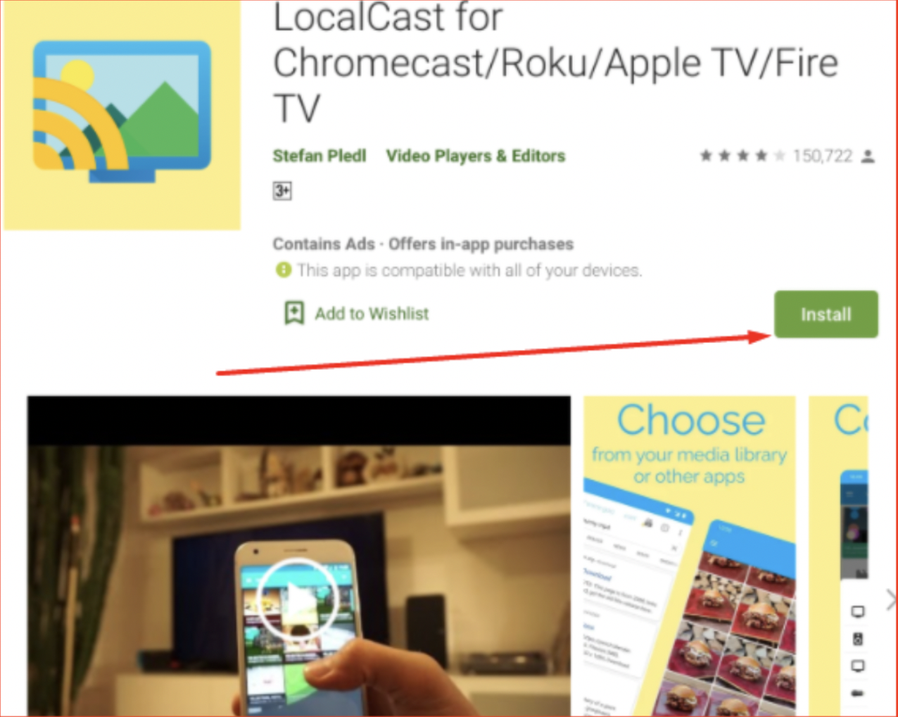 LocalCast App - OnStream APK on Roku
